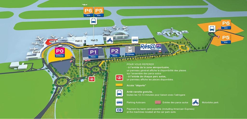Toulouse airport terminal hartë