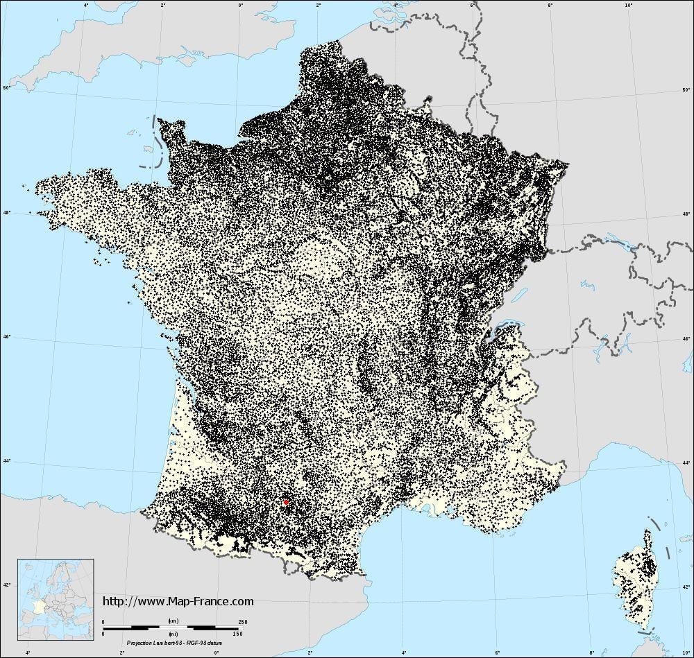 harta Toulouse komunat