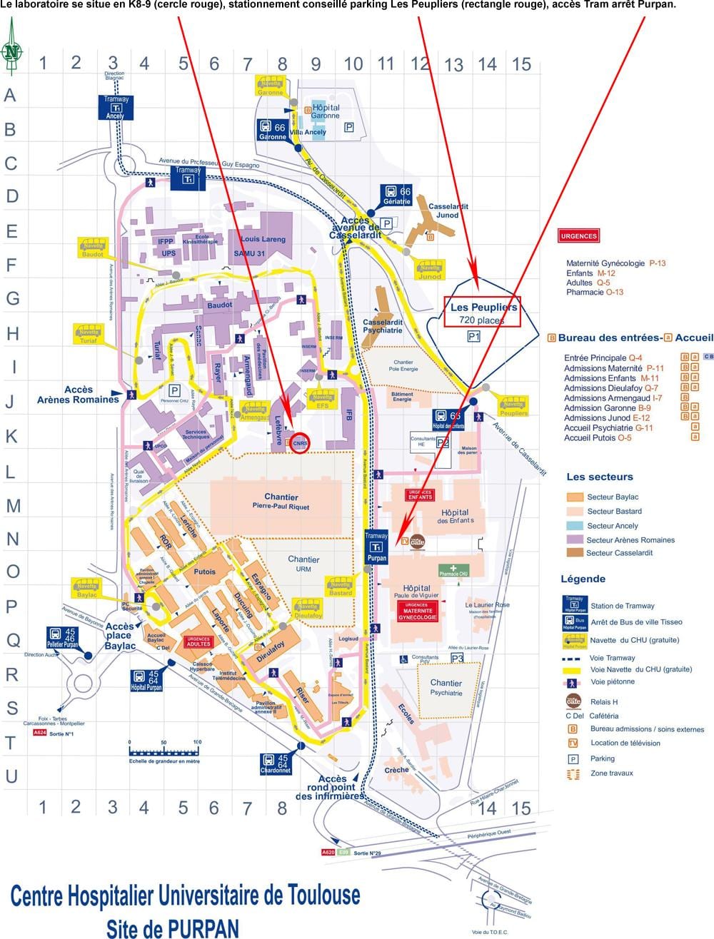 harta e Toulouse spital